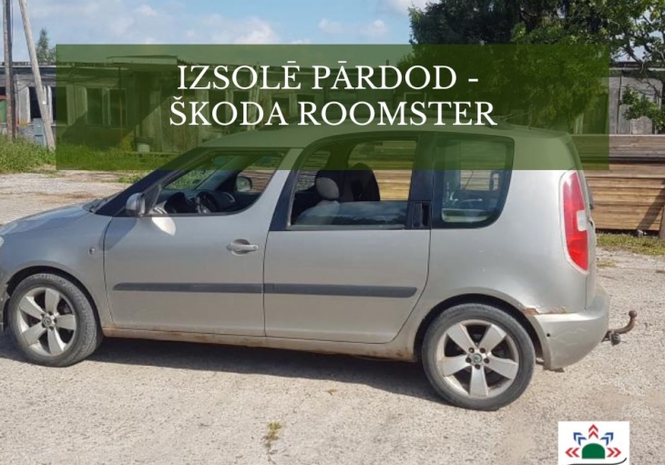 IZSOLĒ TIEK PĀRDOTA KUSTAMĀ MANTA - AUTOMAŠĪNAS ŠKODA ROOMSTER