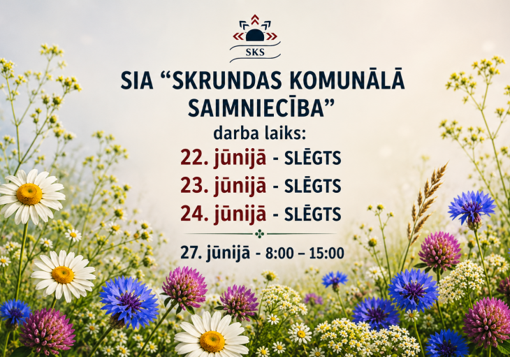 DARBA LAIKA IZMAIŅAS SVĒTKOS